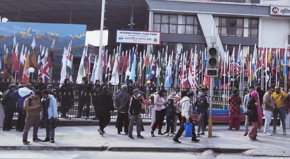 पोखरामा अन्तर्राष्ट्रिय झण्डा पार्क, १९३ देशका झण्डा